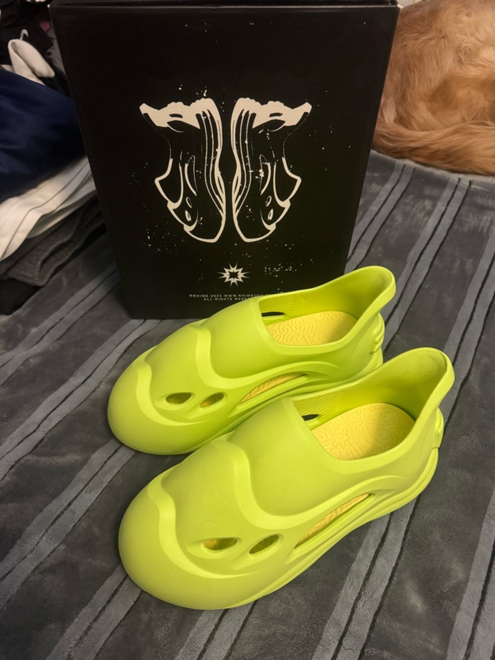 Men's Rhime Alien Proto 1 FoamRunners Neon Green